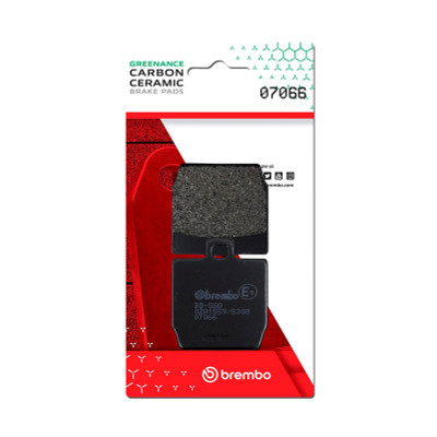 Brembo OE Powersports Carbon Ceramic Rear Brake Pad for Yamaha Aerox, Quadro, and MBK Nitro/Quadro