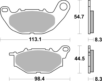 Brembo OE Powersports Sintered Brake Pad for Yamaha MT-25 (2016-2017) Front
