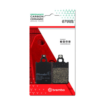 Brembo OE Powersports KTM Go/Malaguti Centro/Malaguti F/Yamaha DT Front Carbon Ceramic Brake Pad - Part Number 07009