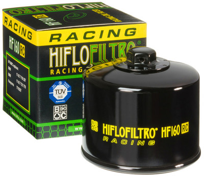 HifloFiltro HF160RC Oil Filter for BMW Motorcycles - OEM Replacement with Safety Wire Provision