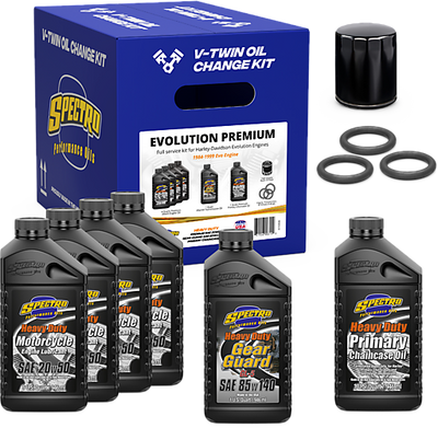 Spectro V Twin Full Oil Service Kit for Harley Davidson Evo Engines - Part #311477