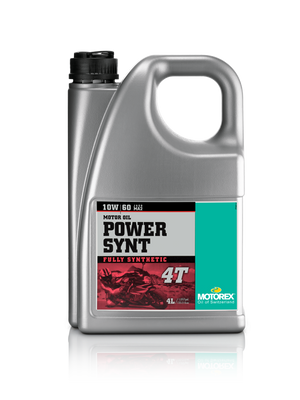 Motorex Power Synthetic Motor Oil 4T 10W60 - 4 Liters for Sport Bikes