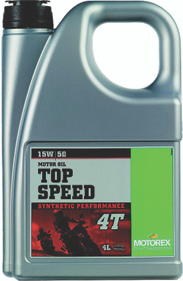 Motorex Top Speed Motor Oil 15W50 for 4-Stroke Engines, 4L (Case of 4)