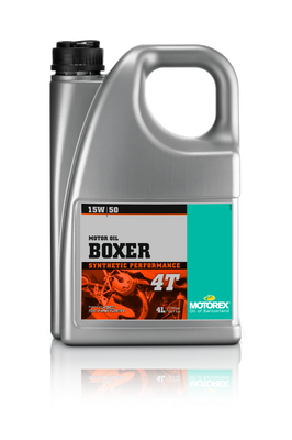 MOTOREX Boxer 15W50 4T Motorcycle Oil - 4 Liters (Part Number 300273)