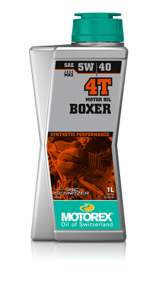 Motorex Boxer Oil 5W40 4T Engine Oil - 1 Liter Bottle (Part #308239)