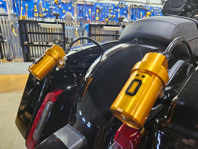 Ohlins Harley-Davidson FL Touring STX 36 Twin Blackline 12-Inch Shocks - Part HD 778