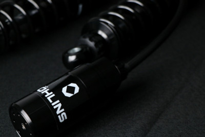 Ohlins Harley-Davidson FL Touring STX 36 Twin Blackline 12-inch Reservoir Shocks - Standard Springs