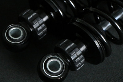 Ohlins Harley-Davidson FL Touring STX 36 Twin Blackline 12-inch Reservoir Shocks - Standard Springs