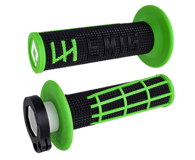 ODI EMIG 2.0 Lock-On Grips - Black/Green H36E2BN