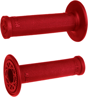 ODI Ruffian MX Single-Ply Grips - No Waffle - Red H00RFR