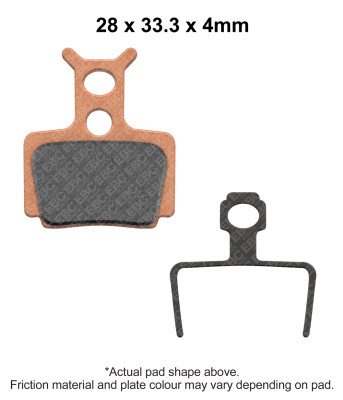 EBC Powersports CFA470 X-Country Brake Pads for KTM SX 50, Front Left & Rear Right