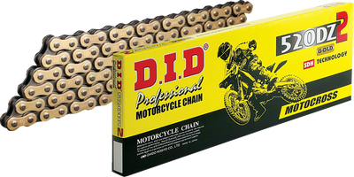 DID 520 DZ2 - Drive Chain - 112 Links - Gold and Black M520DZ2X112RB