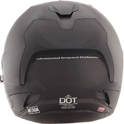 6D Helmets ATS-1R Matte Black XL Motorcycle Helmet with Omni-Directional Suspension and Advanced Ventilation System