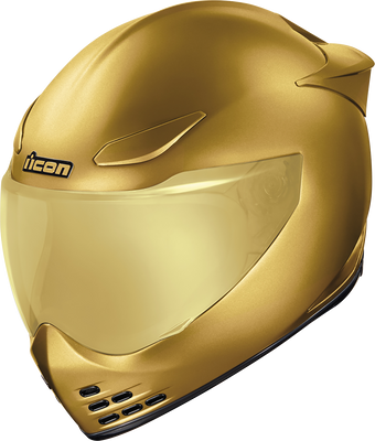 ICON Domain™ Helmet - Cornelius Gold Small - Lightweight FRP Shell with Fog-Free Shield and Removable Features