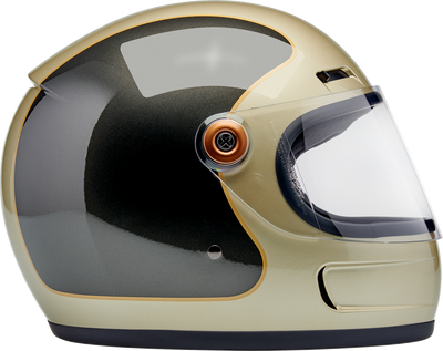 BILTWELL Gringo SV Tracker Helmet - Gloss Metallic Champagne and Charcoal, XS (Part Number 1006-5100-501)