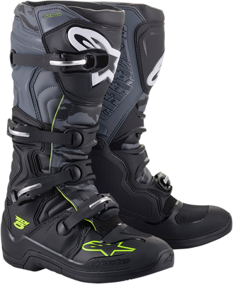 Alpinestars Tech 5 Off-Road Motorcycle Boots - Black/Gray US 14 / EU 49.5
