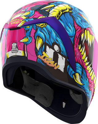 ICON Airform™ Kryola Kreep MIPS® Helmet - Blue, XL with Removable Dropshield and Bluetooth Compatibility