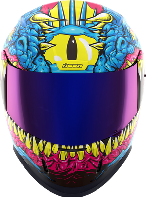 ICON Airform™ Kryola Kreep MIPS® Helmet - Blue, XL with Removable Dropshield and Bluetooth Compatibility
