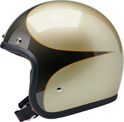 BILTWELL Bonanza Helmet - Scallop in Metallic Charcoal/Champagne, XL (Part Number: 1001-589-205)
