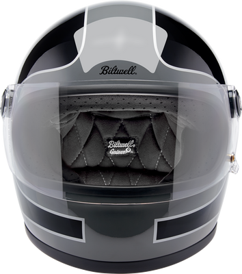 BILTWELL Gringo S Helmet - Tracker Model, Gloss Storm Gray/Black, XS (Part Number 1003-562-501)
