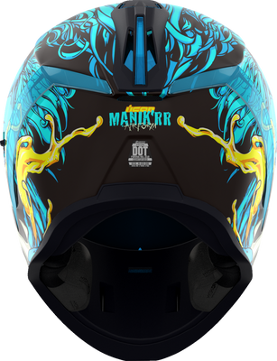 ICON Airform™ Helmet Manik'RR MIPS® Light Blue Small – Durable Full-Face Helmet with Fog-Free Shield and Advanced Ventilation