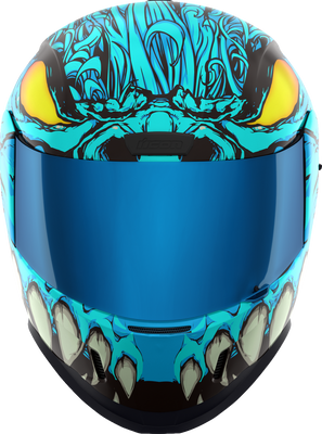 ICON Airform™ Helmet Manik'RR MIPS® Light Blue Small – Durable Full-Face Helmet with Fog-Free Shield and Advanced Ventilation