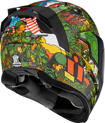 ICON Airflite™ GP23 Helmet with Fog-Free Fliteshield and Dropshield - Green, 3XL