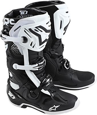 Tech 10 Boots - Black/White - US 8 / EU 42