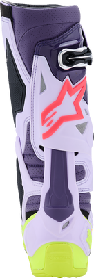 Alpinestars Tech 10 Supervented Off-Road Boots - Purple/Fluorescent Yellow/Diva Pink, US 12 / EU 47