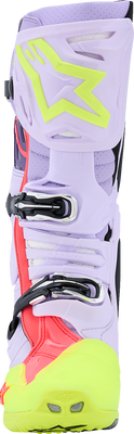 Alpinestars Tech 10 Supervented Off-Road Boots - Purple/Fluorescent Yellow/Diva Pink, US 12 / EU 47