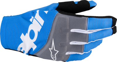 Alpinestars Techstar MX Gloves - Black/Blue, Small (Part Number 3560125-17-S)