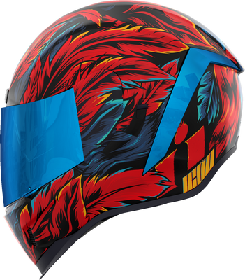 ICON Airform™ Helmet Fever Dream Blue 2XL – Lightweight Motorcycle Helmet with Advanced Shield System