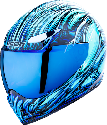 ICON Domain™ Helmet - Nouveau Blue - Medium (Part No. 0101-18532)