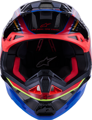 Alpinestars Supertech M10 Helmet with MIPS® - Era Gloss Blue/Red/Yellow Fluo, 2XL (Part Number 8301223-7356-XXL)