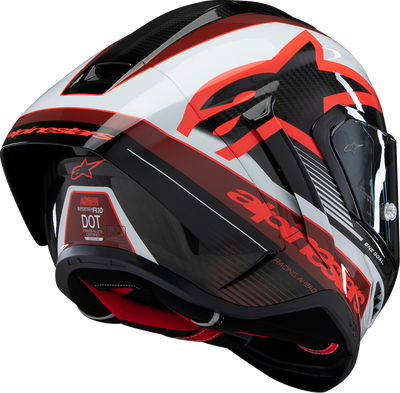 Alpinestars Supertech R10 Helmet - Team Edition - Black/Carbon Red/Gloss White, XS (Part #8200224-1352-XS)