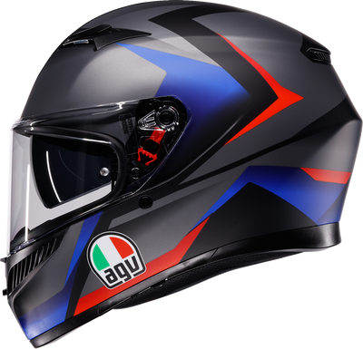 AGV K3 Helmet Striga Matte Black/Blue/Red - Large by AGV, Part 2118381004-024-L