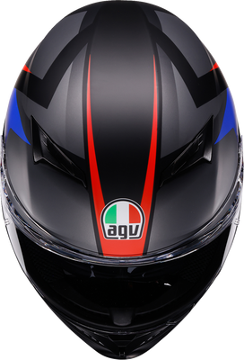 AGV K3 Helmet Striga Matte Black/Blue/Red - Large by AGV, Part 2118381004-024-L