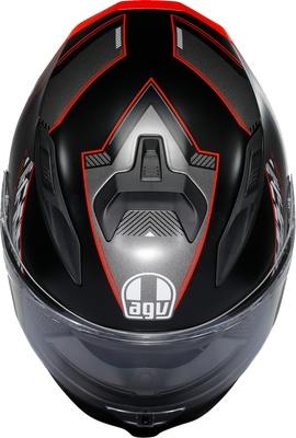 AGV K7 Helmet Kyber Matte Black/Red Medium - High-Performance Motorcycle Helmet with Advanced Ventilation and Safety Features