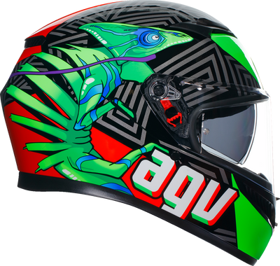 AGV K3 Helmet Kamaleon Black/Red/Green – Small (Part No. 2118381004013S)