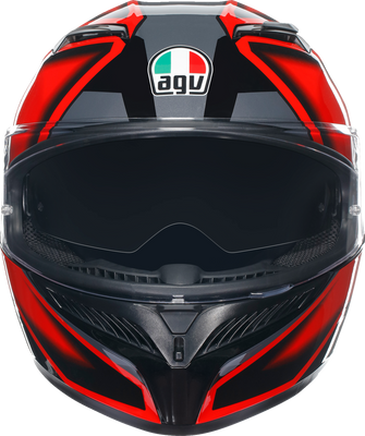 AGV K3 Helmet - Compound Black/Red Small (Part 2118381004009S)