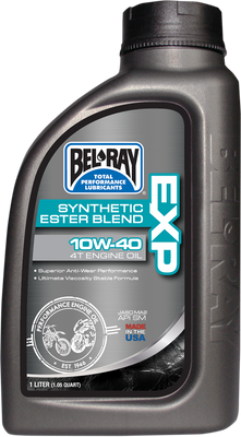BEL-RAY EXP Synthetic Blend 4T Oil 10W-40 - 1 Liter - Part Number 99120-B1LW