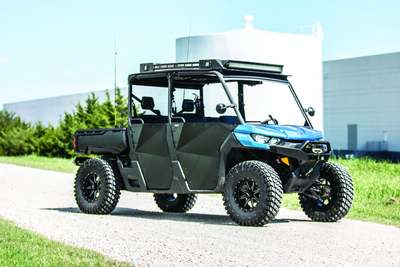 DragonFire Racing 16+ Can-Am Defender Max UTV Doors – Front and Rear Steel Frame with Slam-Shut Latch System