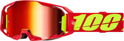 100-Percent Armatic Goggle Red Mirror with Red Lens – Advanced MX Eyewear for Superior Vision and Comfort