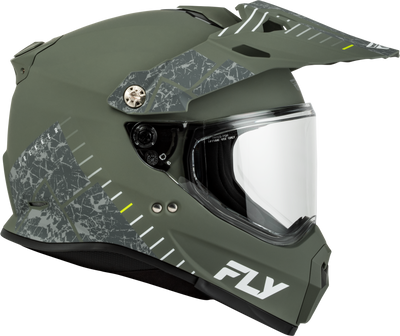 Fly Racing Trekker Granite Matte Sage/Grey XS Motorcycle Helmet