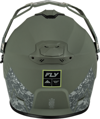 Fly Racing Trekker Granite Matte Sage/Grey Sm Helmet with Sun Shield and Ventilation System