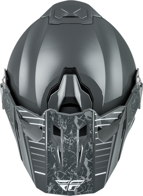 Fly Racing Trekker Granite Helmet Grey Large - DOT and ECE Approved Motorcycle Helmet