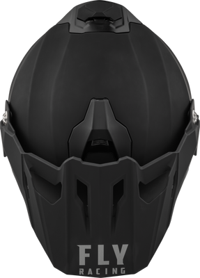 Fly Racing Trekker CW Solid Helmet with Electric Shield - Matte Black, XS (Part #73-31366XS)