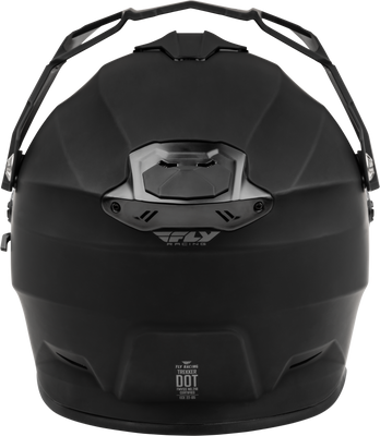 Fly Racing Trekker CW Solid Helmet with Electric Shield in Matte Black, Medium - Part 73-31366M