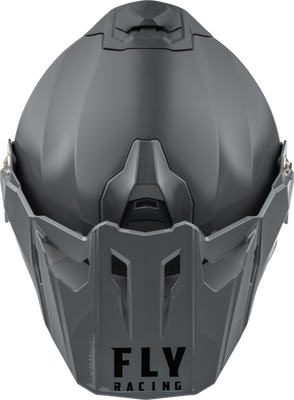 Fly Racing Trekker CW Solid Helmet with Dual Shields, Small - Grey