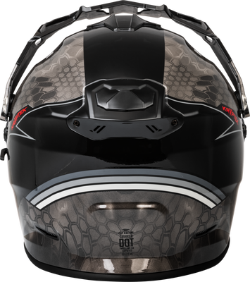 Fly Racing Trekker Kryptek Conceal Helmet Black/Grey/White 2X - DOT & ECE Approved Motocross Helmet with Sunshade